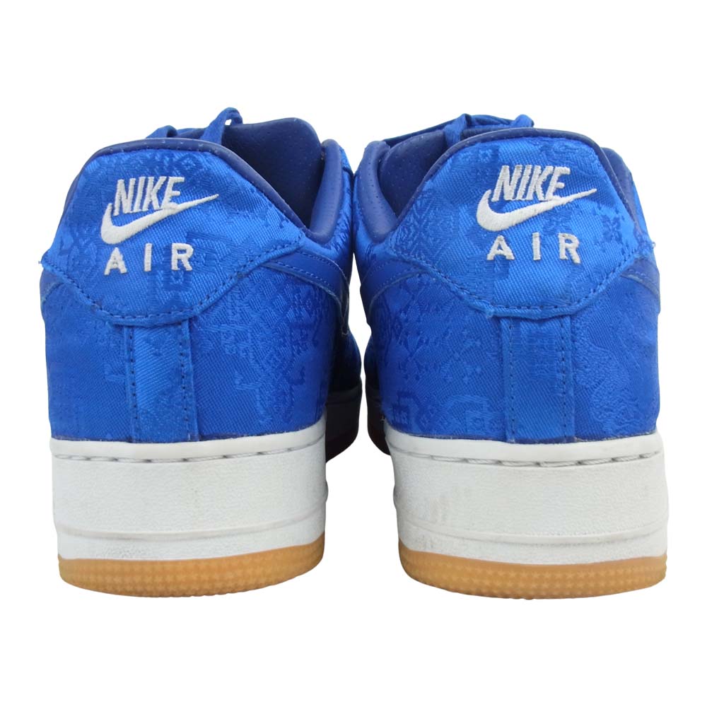 NIKE ナイキ × CLOT CJ5290-400 AIR FORCE1 PRM GAME ROYAL SILK クロット エアフォースワン プレミアム ゲームロイヤル ローカット スニーカー ブルー系 28㎝【中古】