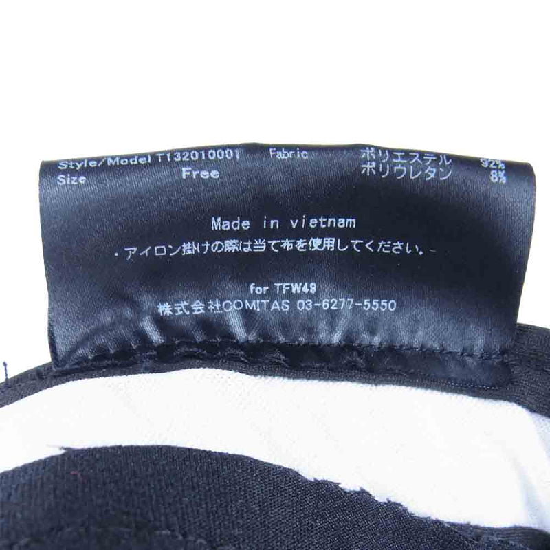 junhashimoto ジュンハシモト TFW49 6 PANEL CAP パネル キャップ ブラック系 XL【美品】【中古】