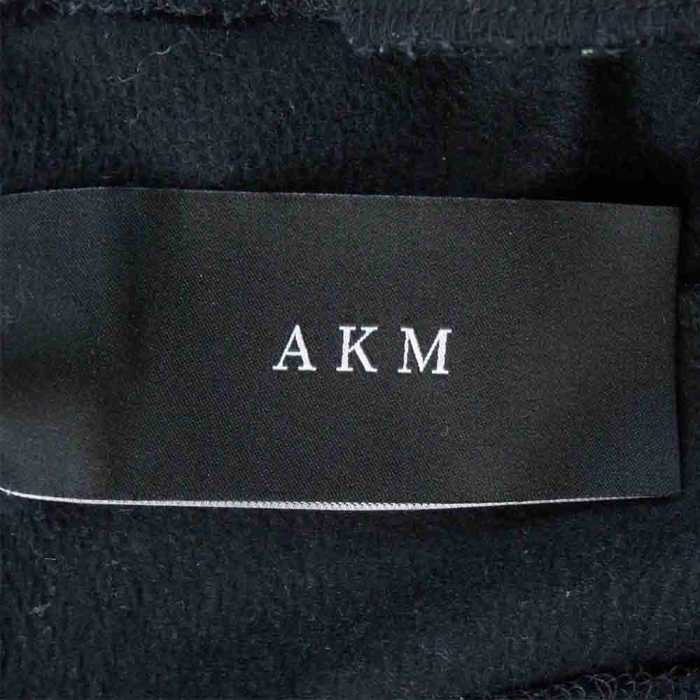 AKM エイケイエム SX065 LUXE163XYZ BACK BRUSHED JERSEY RIB ジャージー リブ パンツ ブラック系 L【中古】