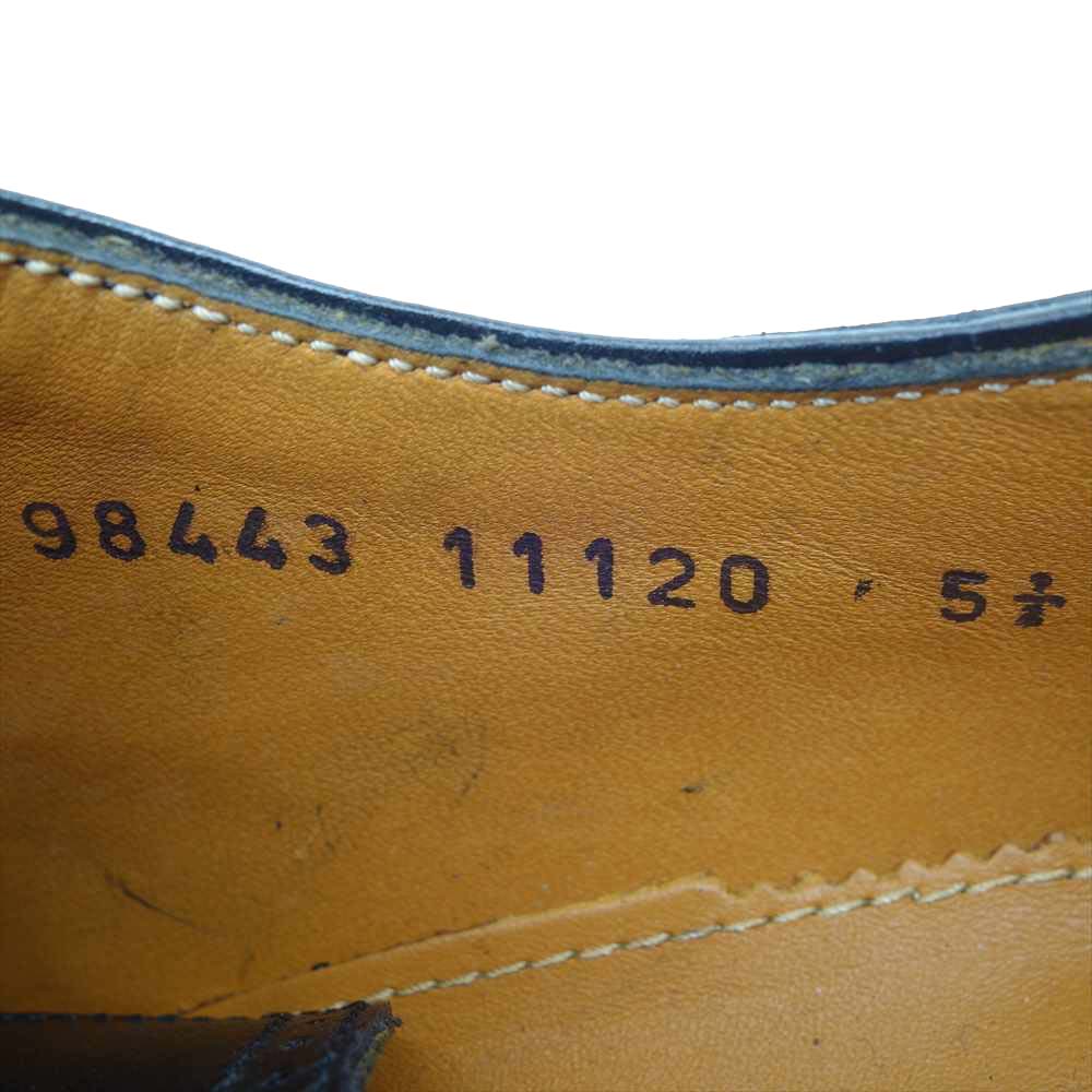 JALAN SRIWIJAYA ジャランスリウァヤ 98443 ウイングチップ レザーシューズ ダイナイトソール ブラックカーフ UK5.5 ブラック系 5.5【極上美品】【中古】