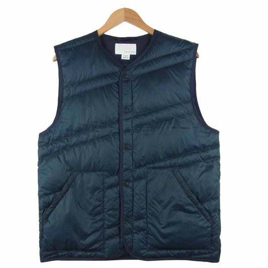 nanamica ナナミカ 19AW SUNF948 Down Vest ナイロン ダウン ベスト 中国製 ネイビー系 M【中古】