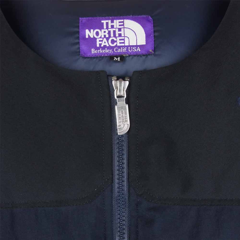 THE NORTH FACE ノースフェイス PURPLELABEL パープルレーベル LIGHT NUPTSE VEST ライト ヌプシ ダウン ベスト ダークネイビー系 M【中古】