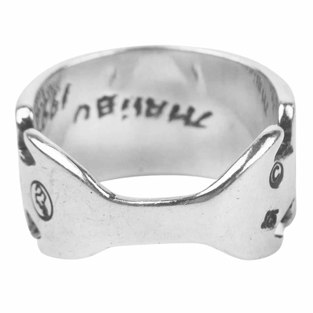 TRAVIS WALKER トラヴィスワーカー RGS067 SILVER 925 WALKER ROGO RING シルバー ワーカー ロゴ リング シルバー系 17号【中古】