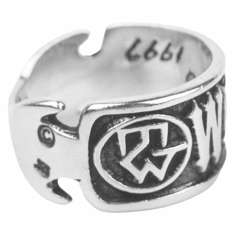 TRAVIS WALKER トラヴィスワーカー RGS067 SILVER 925 WALKER ROGO RING シルバー ワーカー ロゴ リング シルバー系 17号【中古】