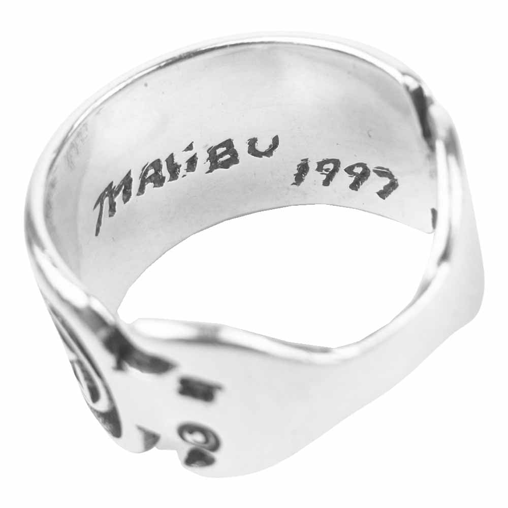 TRAVIS WALKER トラヴィスワーカー RGS067 SILVER 925 WALKER ROGO RING シルバー ワーカー ロゴ リング シルバー系 17号【中古】