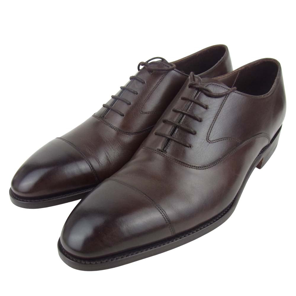 バーカー 4148EW23 FALSGRAVE DARK WALNUT CALF オックスフォード シューズ ダークブラウン系 9【美品】【中古】