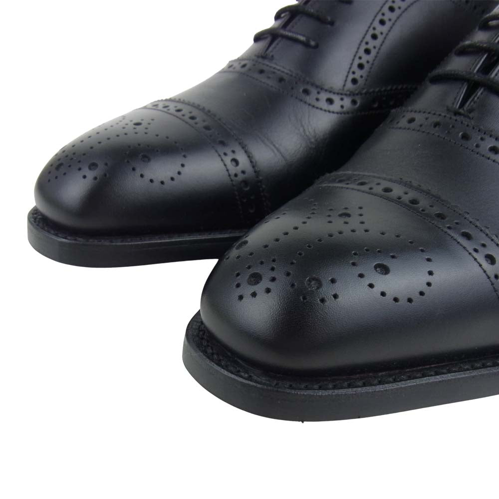バーカー 4303FW10 CAP OXFORD BROGUE BLACK CALF オックスフォード シューズ ブラック系 6【美品】【中古】