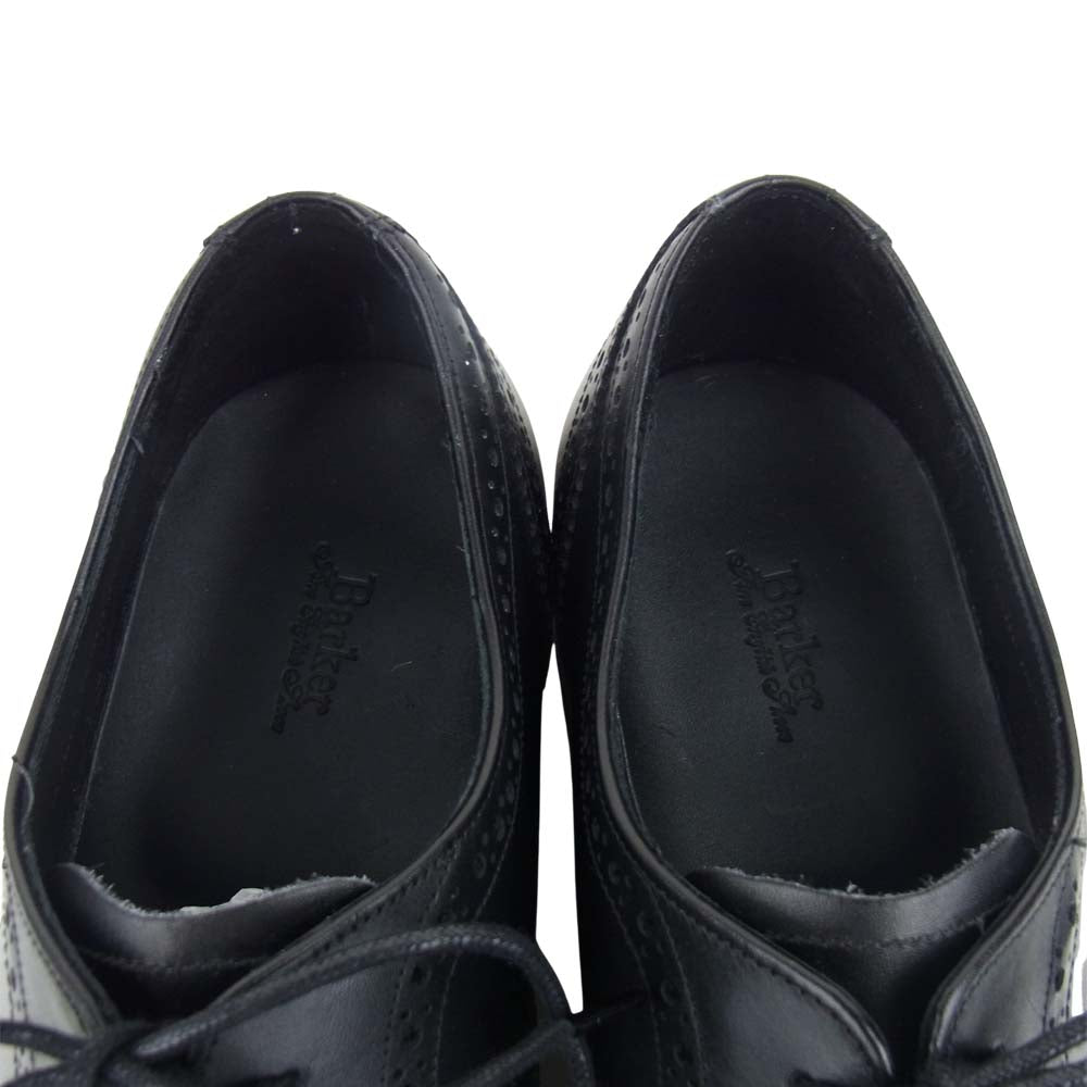バーカー 4303FW10 CAP OXFORD BROGUE BLACK CALF オックスフォード シューズ ブラック系 6【美品】【中古】