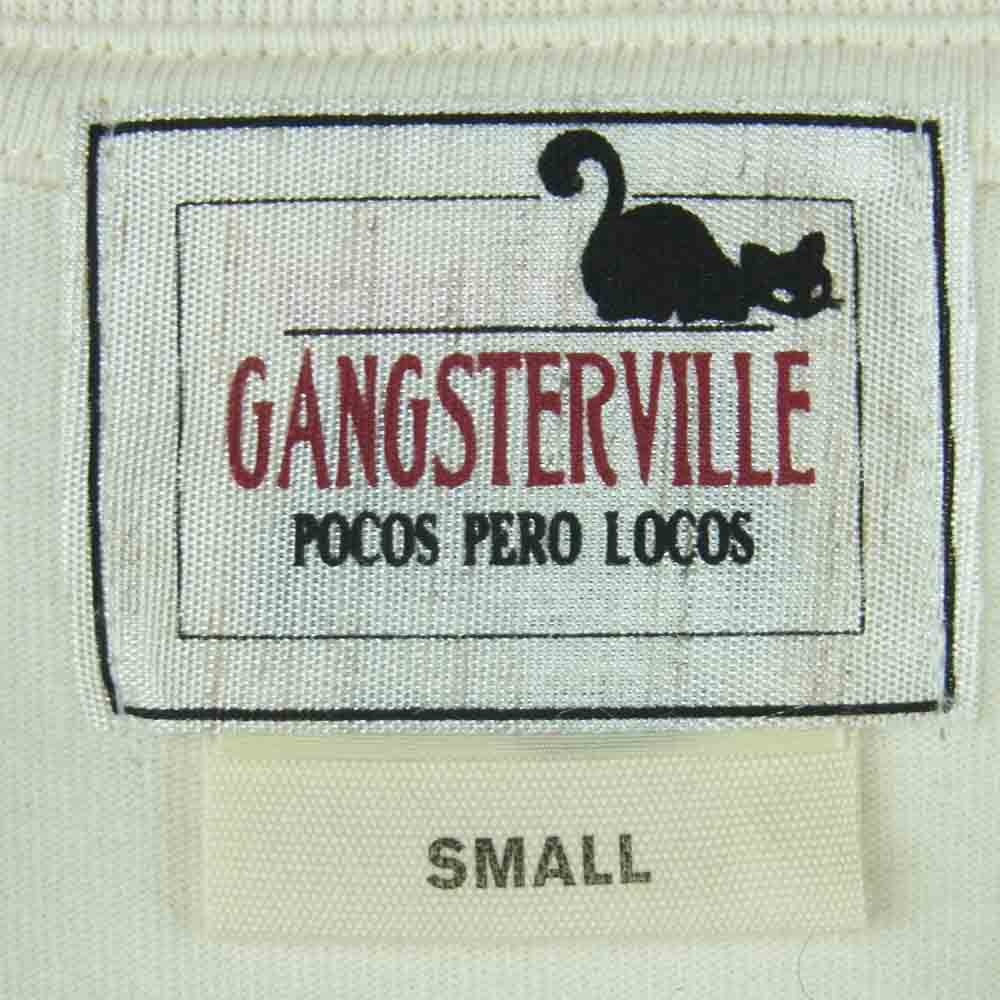 GANGSTERVILLE ギャングスタービル クール ネック BOULEVARD GLAD HAND グラッドハンド 長袖 Tシャツ オフホワイト系 S【美品】【中古】