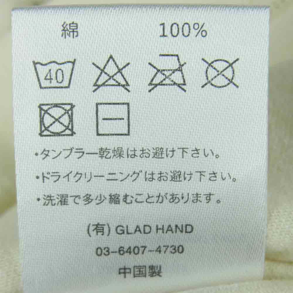 GANGSTERVILLE ギャングスタービル クール ネック BOULEVARD GLAD HAND グラッドハンド 長袖 Tシャツ オフホワイト系 S【美品】【中古】