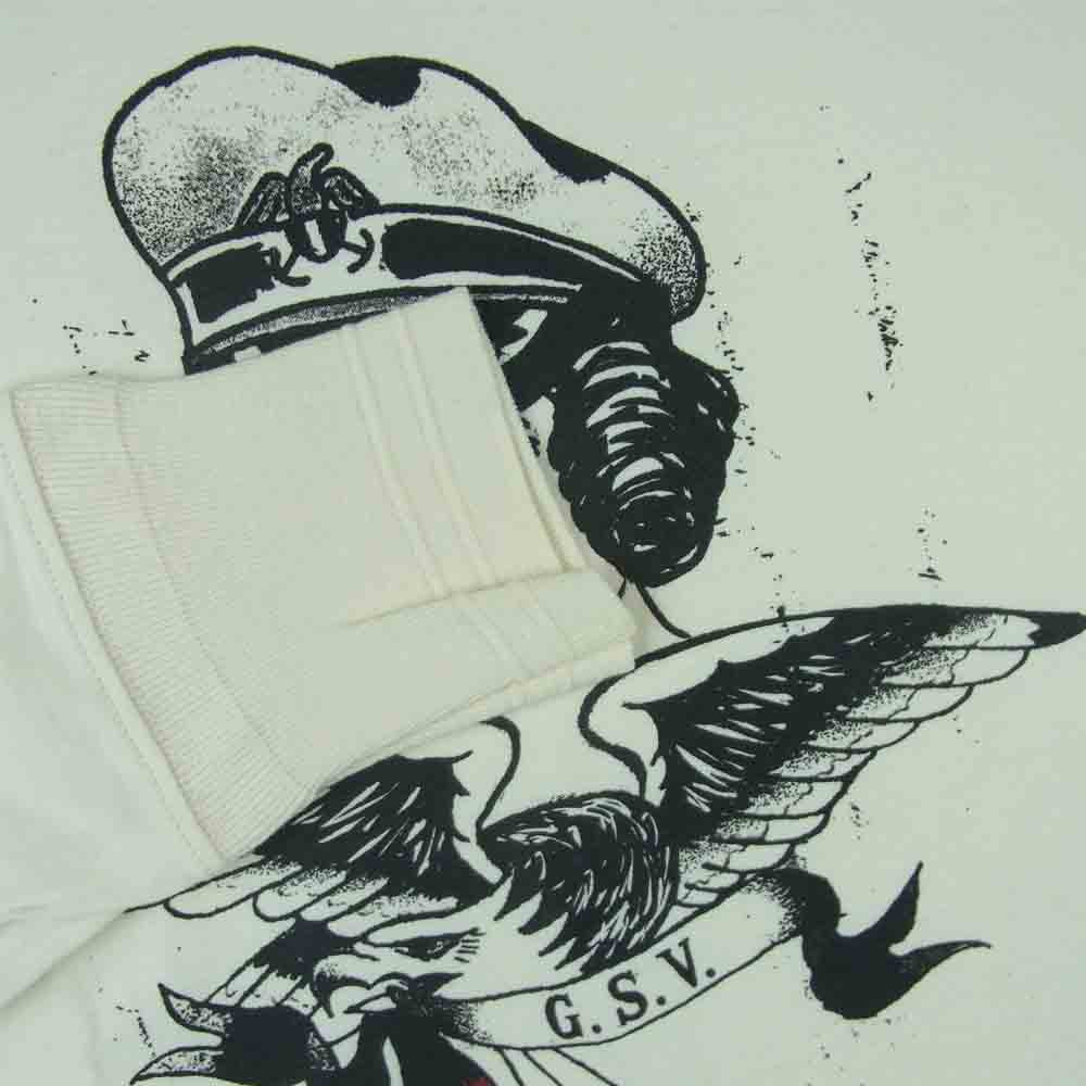 GANGSTERVILLE ギャングスタービル クール ネック BOULEVARD GLAD HAND グラッドハンド 長袖 Tシャツ オフホワイト系 S【美品】【中古】