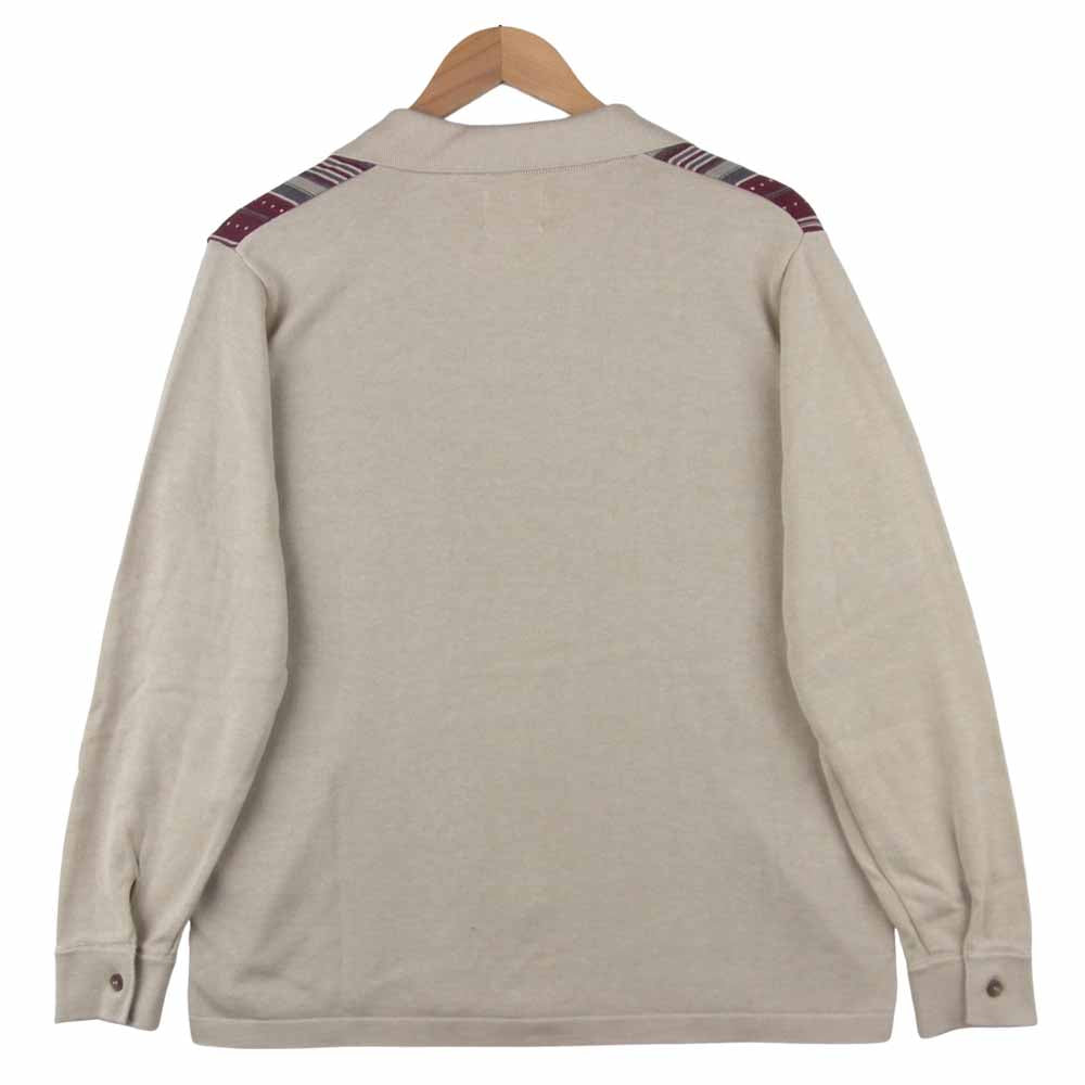 GANGSTERVILLE ギャングスタービル GSV-20-SS-18 長袖 ニット シャツ BOULEVARD GLAD HAND グラッドハンド ベージュ系 S【中古】