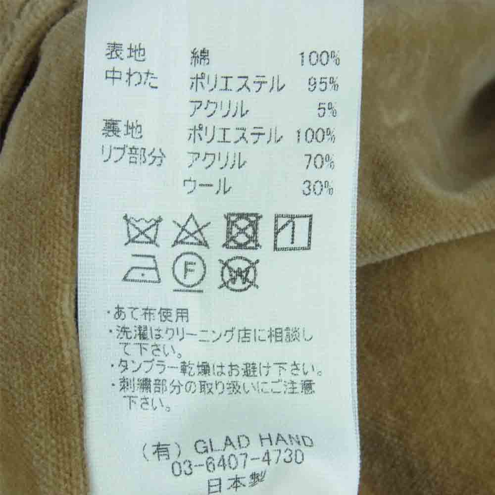GANGSTERVILLE ギャングスタービル GSV-20-AW-08 DERBY JACKET ダービー ジャケット ベージュ系 M【美品】【中古】