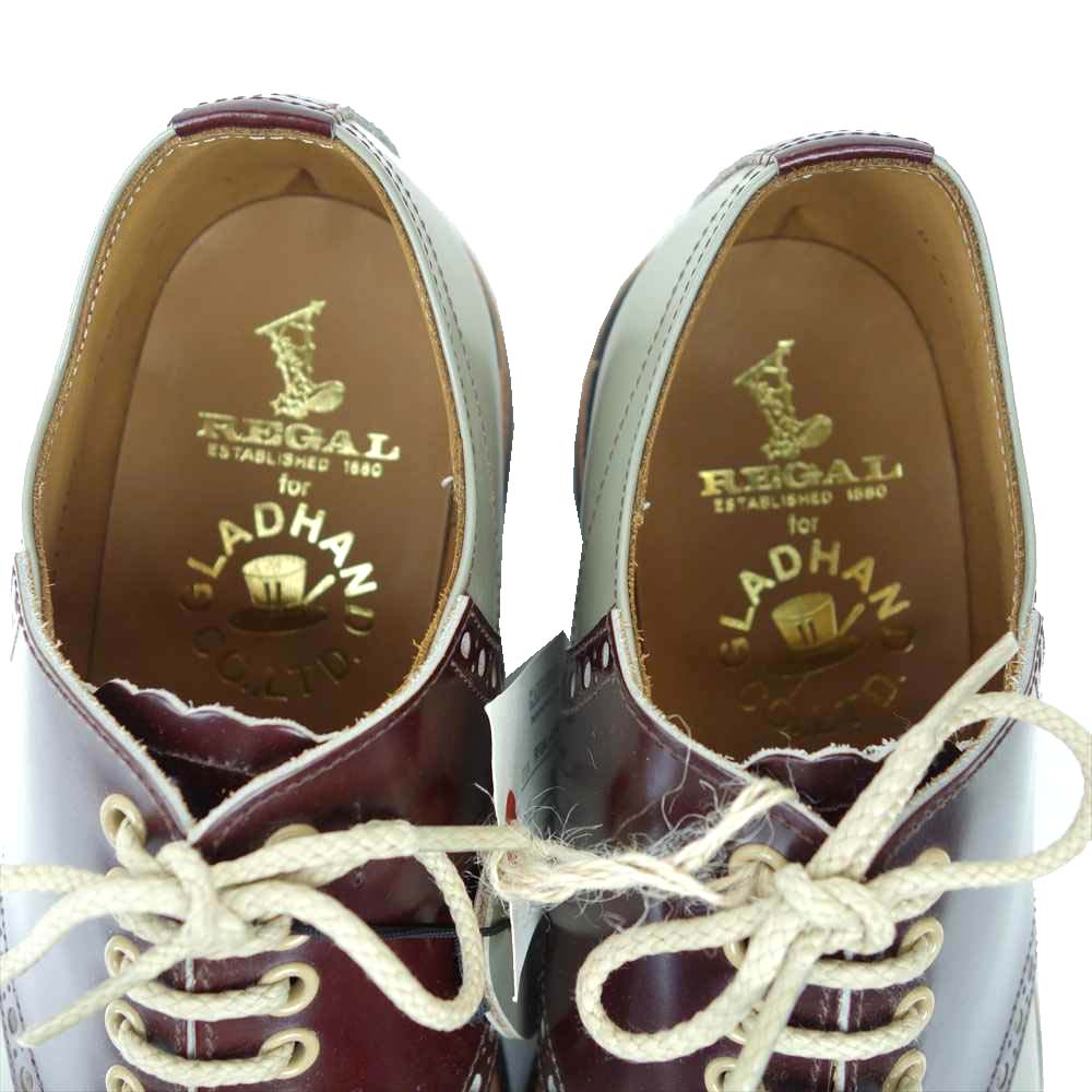GLADHAND & Co. グラッドハンド × REGAL リーガル 606S サドルシューズ  グレー系 ブラウン系 25【極上美品】【中古】