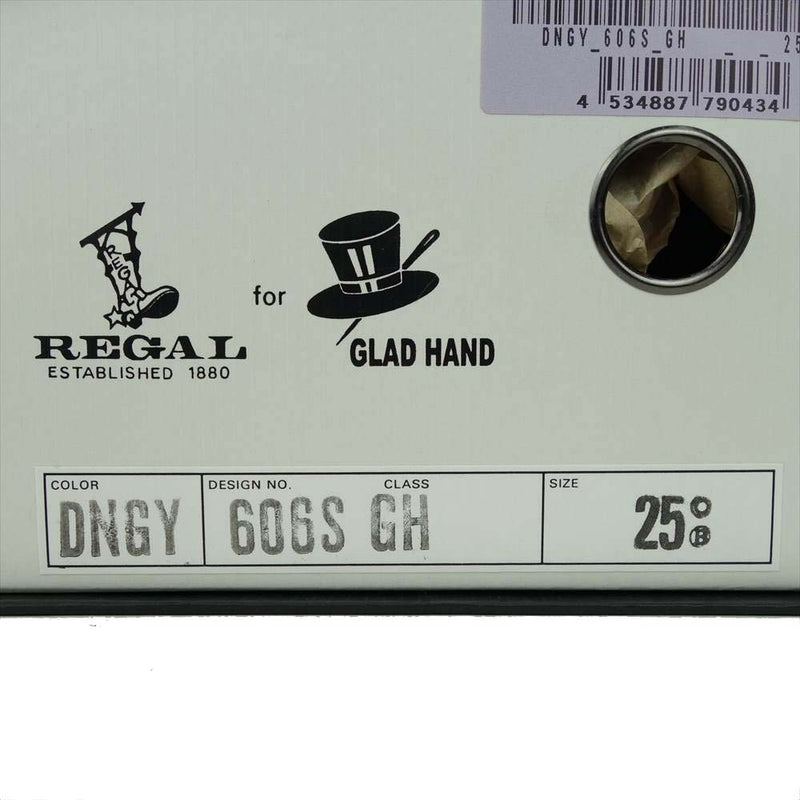 GLADHAND & Co. グラッドハンド × REGAL リーガル 606S サドルシューズ  グレー系 ブラウン系 25【極上美品】【中古】
