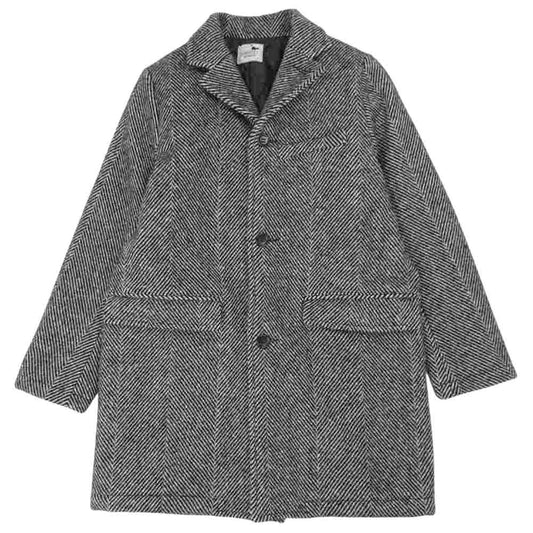 GANGSTERVILLE ギャングスタービル GSV-20-AW-04 Sharper Herringbone Chester Coat シャーパー ヘリンボーン チェスター コート ブラック系 M【美品】【中古】