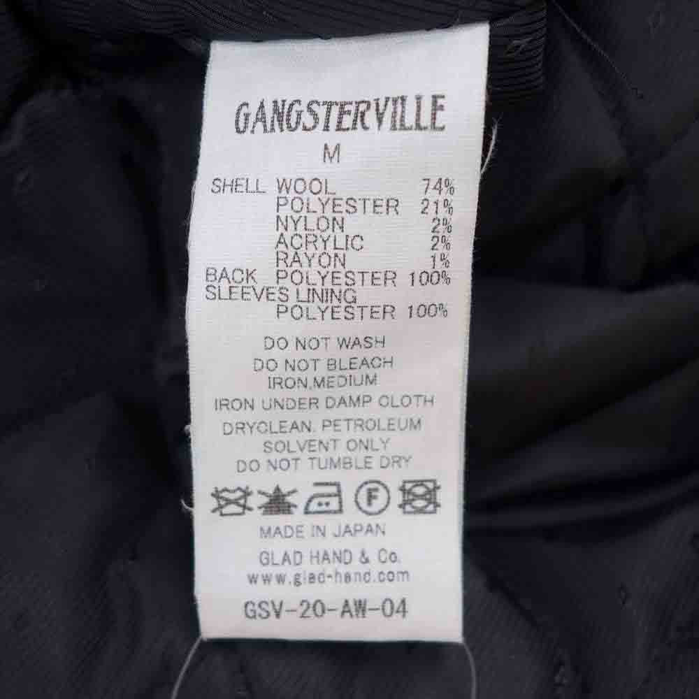 GANGSTERVILLE ギャングスタービル GSV-20-AW-04 Sharper Herringbone Chester Coat シャーパー ヘリンボーン チェスター コート ブラック系 M【美品】【中古】