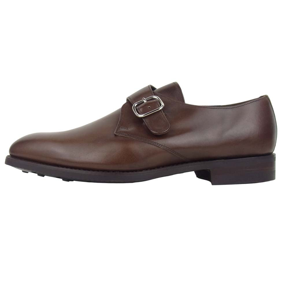 バーガー 4304FW11 MONK SHOE WALNUT CALF ドレスシューズ ブラウン系 8 1/2【美品】【中古】