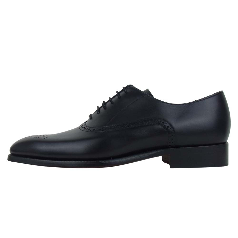 バーガー 4507EW13 NEWCHURCH BLACK CALF オックスフォード シューズ ブラック系 8【美品】【中古】
