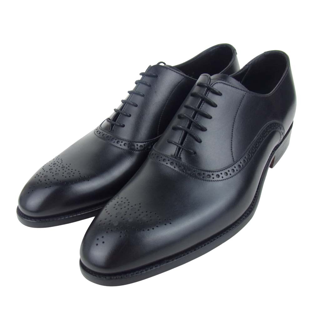 バーガー 4507EW13 NEWCHURCH BLACK CALF オックスフォード シューズ ブラック系 8【美品】【中古】
