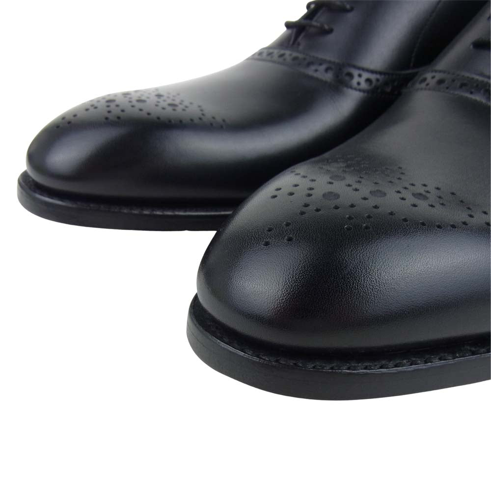 バーガー 4507EW13 NEWCHURCH BLACK CALF オックスフォード シューズ ブラック系 8【美品】【中古】