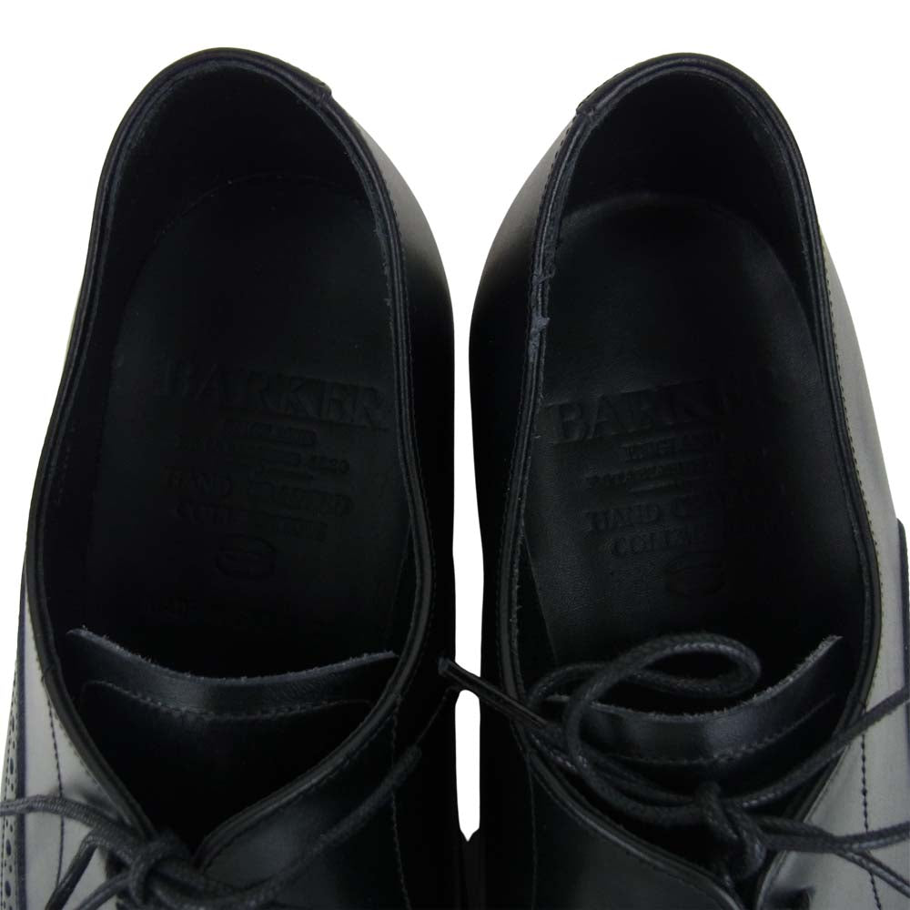 バーガー 4507EW13 NEWCHURCH BLACK CALF オックスフォード シューズ ブラック系 8【美品】【中古】