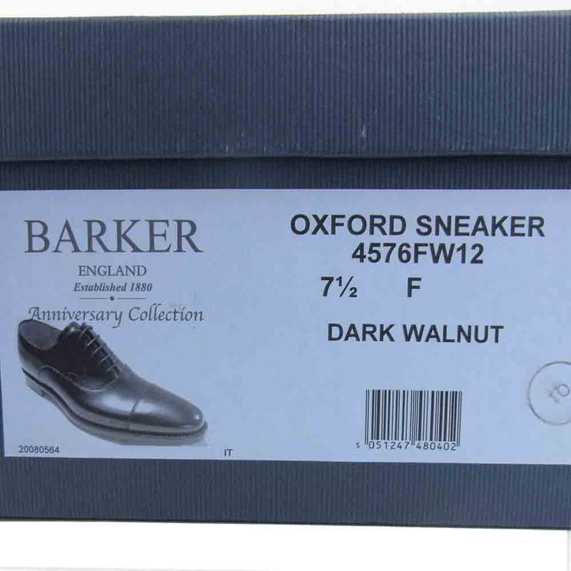 バーガー 4576FW12 OXFORD SNEAKER DARK WALNUT オックスフォード シューズ ブラウン系 7 1/2【美品】【中古】