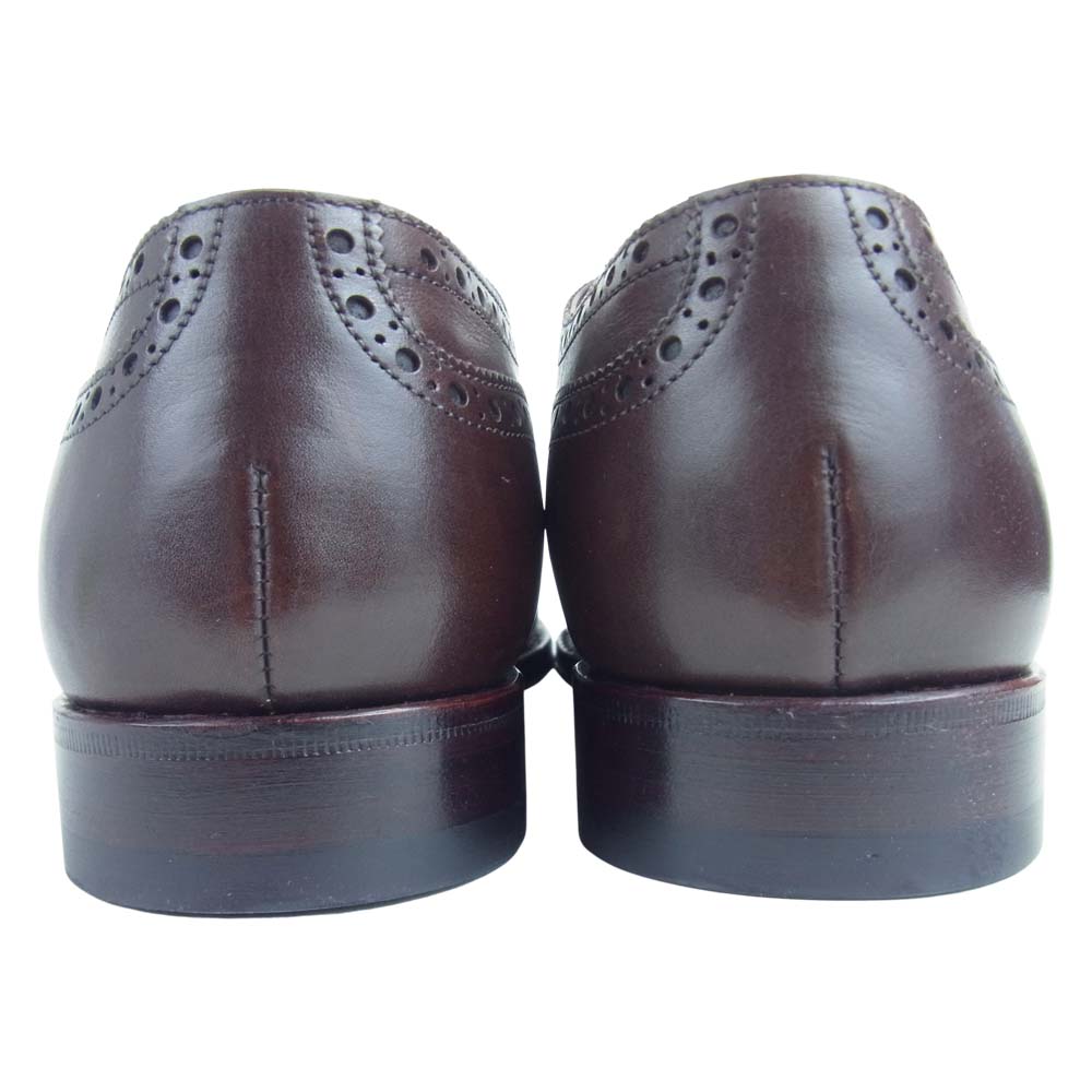 JALAN SRIWIJAYA ジャランスリウァヤ 98755 フルブローグ シューズ レザーソール D.BROWNカーフ UK7 ブラウン系 7【美品】【中古】