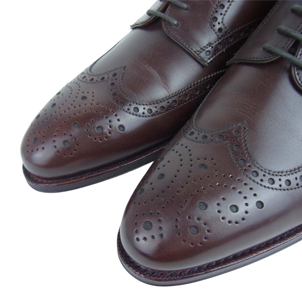 JALAN SRIWIJAYA ジャランスリウァヤ 98755 フルブローグ シューズ レザーソール D.BROWNカーフ UK7 ブラウン系 7【美品】【中古】