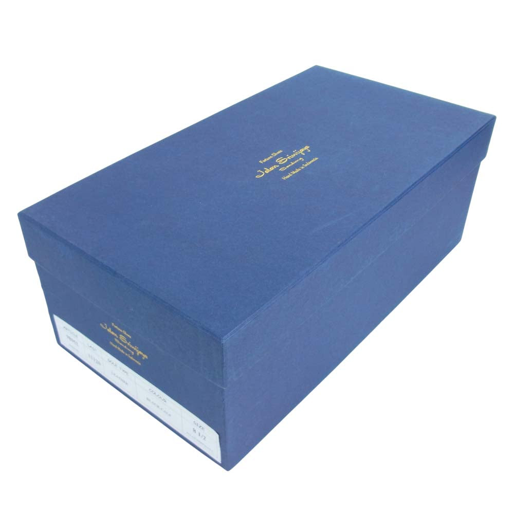 JALAN SRIWIJAYA ジャランスリウァヤ 98952 プレーントゥ シューズ レザーソール ブラックカーフ UK8.5 ブラック系 8.5【美品】【中古】