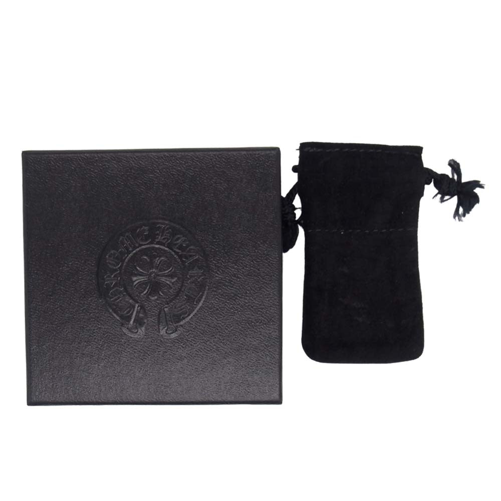 CHROME HEARTS クロムハーツ（原本有） TNY BAR CRS F P BLKDIA TINY E CH PLS タイニーバー ファットクロス ブラックダイヤ シルバー ネックレス シルバー系【中古】