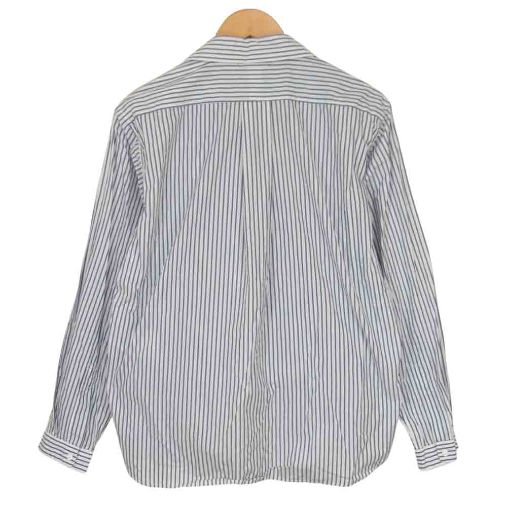 YAECA ヤエカ 18153 COMFORT SHIRT RELAX リラックス ストライプ コンフォート シャツ ブルー系 M【中古】