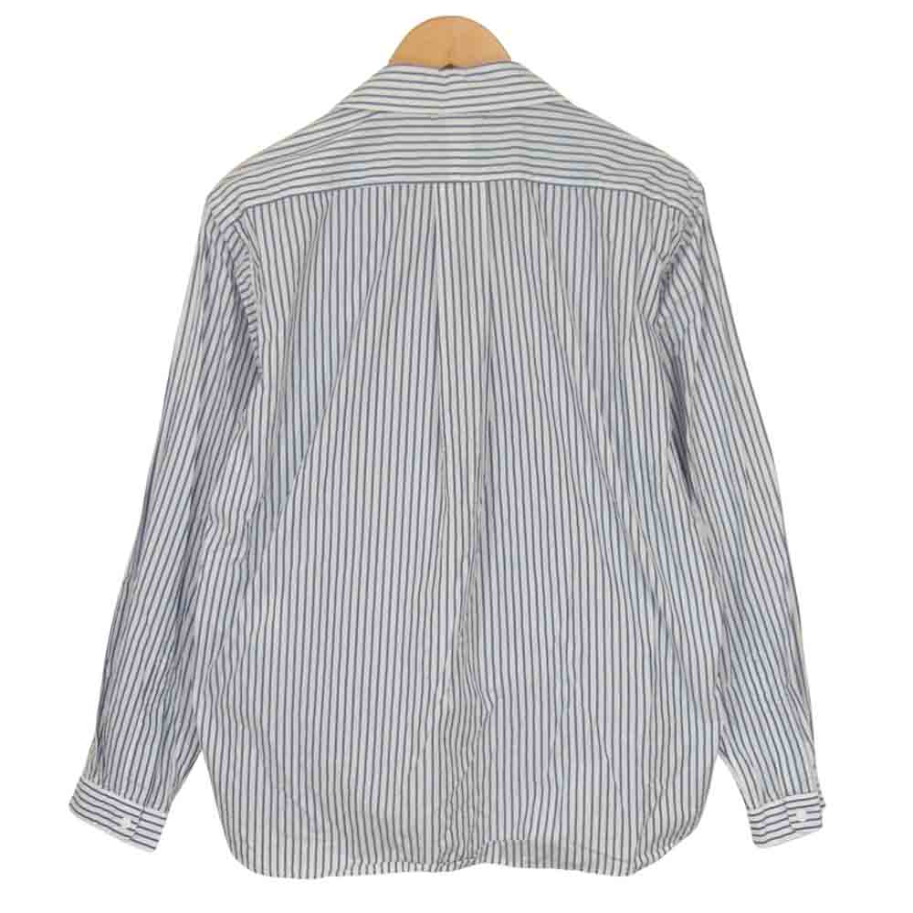 YAECA ヤエカ 18153 COMFORT SHIRT RELAX リラックス ストライプ コンフォート シャツ ブルー系 M【中古】