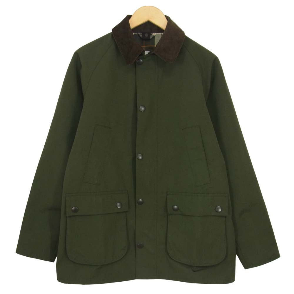 Barbour バブアー MCA0507SG51 BEDALE SL NO WAX ビデイル スリム ノーワックス ノンオイルド ジャケット カーキ系 40【美品】【中古】