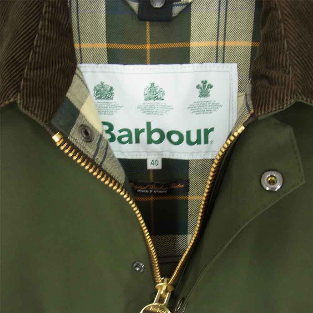 Barbour バブアー MCA0507SG51 BEDALE SL NO WAX ビデイル スリム ノーワックス ノンオイルド ジャケット カーキ系 40【美品】【中古】