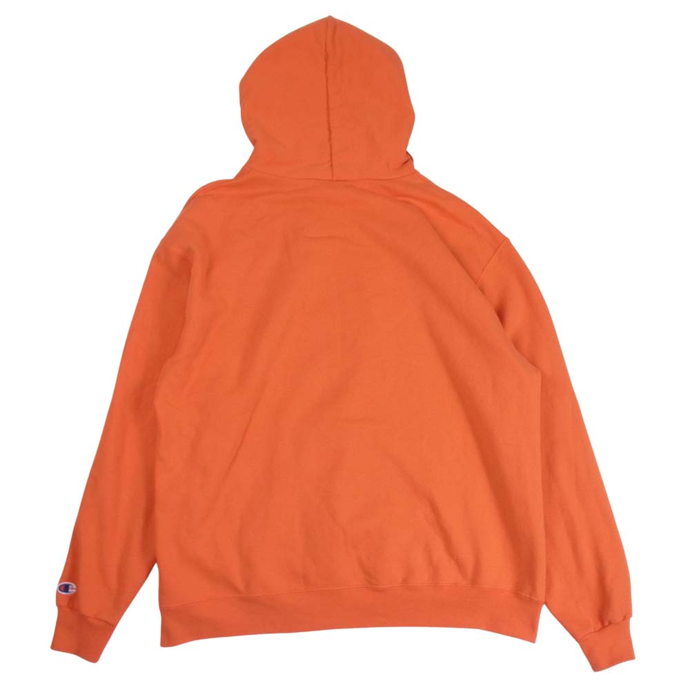 Champion チャンピオン San Francisco Souvenir Pullover Hoodie プルオーバ－ フーディー パーカー オレンジ系 XL【中古】
