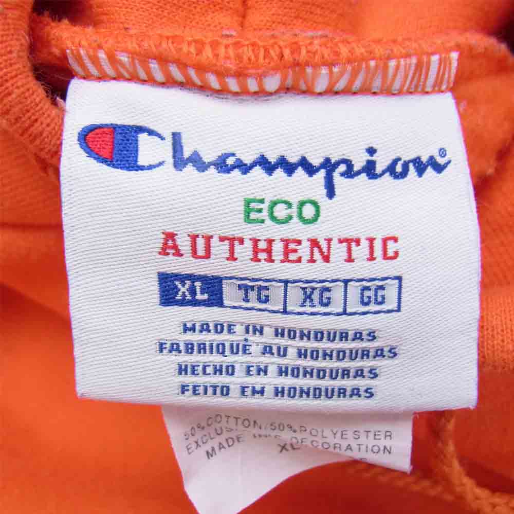 Champion チャンピオン San Francisco Souvenir Pullover Hoodie プルオーバ－ フーディー パーカー オレンジ系 XL【中古】