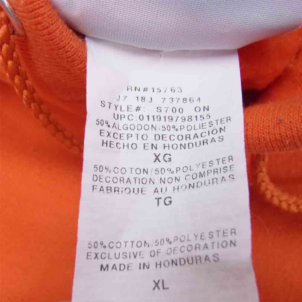 Champion チャンピオン San Francisco Souvenir Pullover Hoodie プルオーバ－ フーディー パーカー オレンジ系 XL【中古】