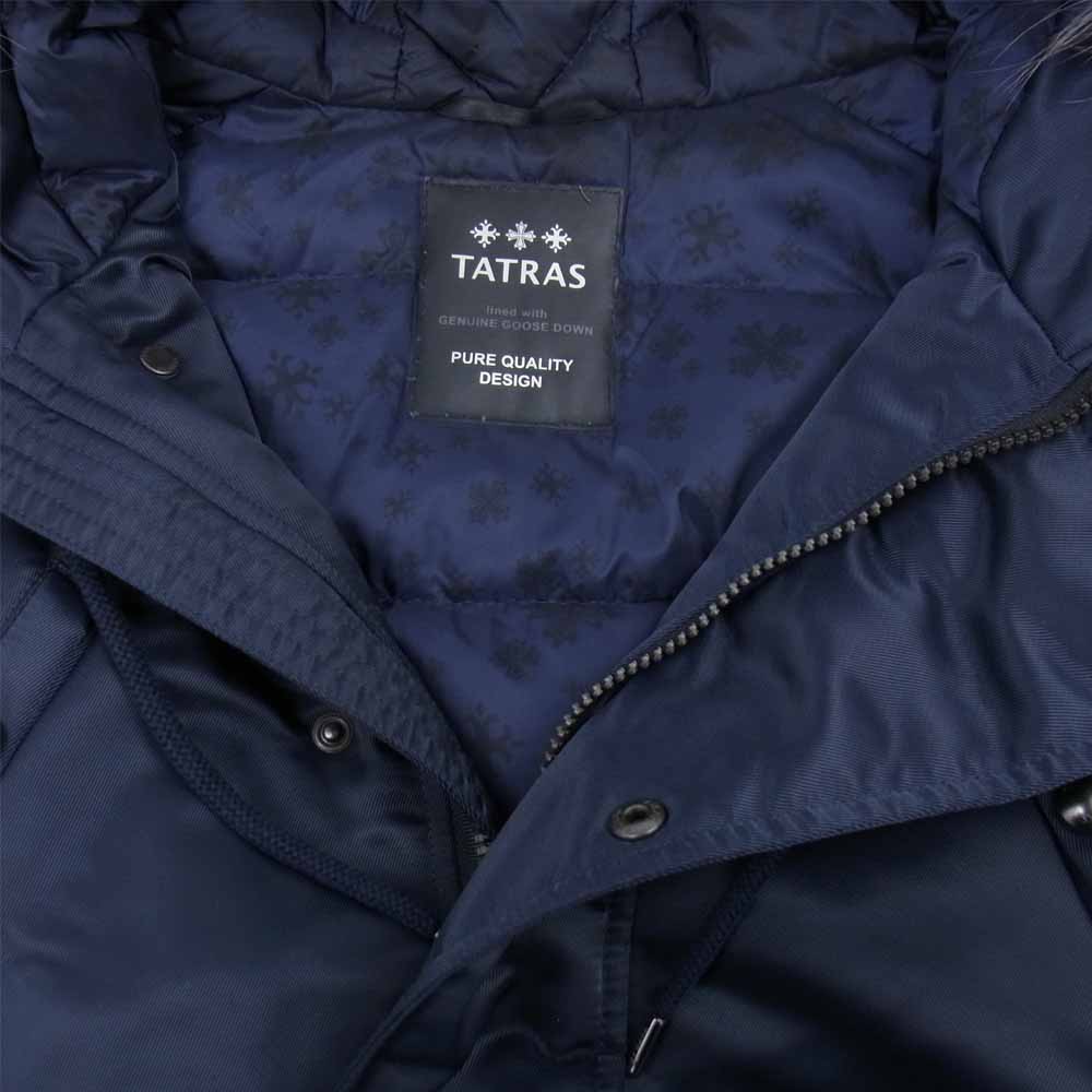 TATRAS タトラス MTA17A4319 PETRONIO ペトロニオ ファー付 ミリタリー ダウンジャケット ダークネイビー系 4【中古】