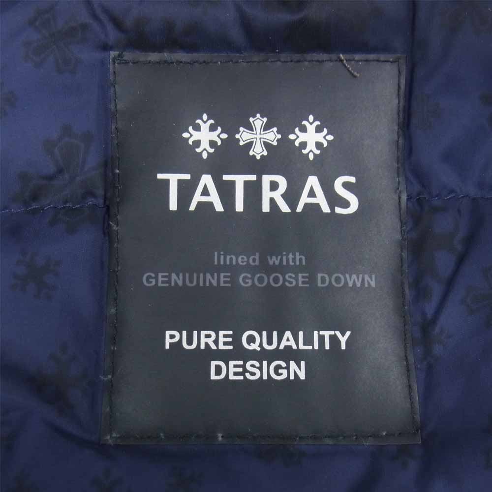 TATRAS タトラス MTA17A4319 PETRONIO ペトロニオ ファー付 ミリタリー ダウンジャケット ダークネイビー系 4【中古】