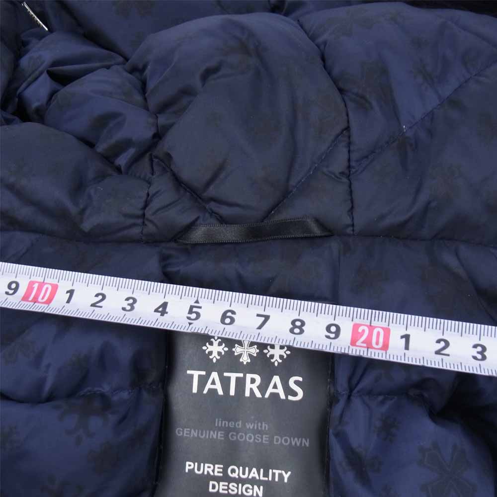 TATRAS タトラス MTA17A4319 PETRONIO ペトロニオ ファー付 ミリタリー ダウンジャケット ダークネイビー系 4【中古】