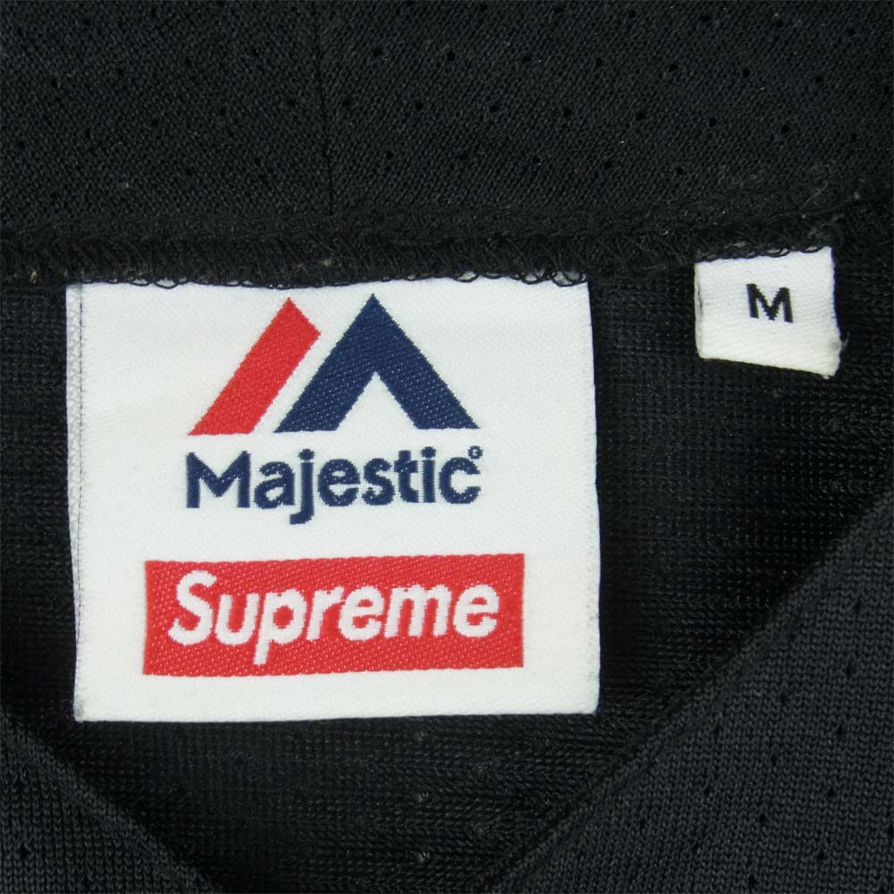 Supreme シュプリーム 15SS New York Yankees Majestic Baseball Jersey 半袖 シャツ 中国製 ブラック系 M【中古】