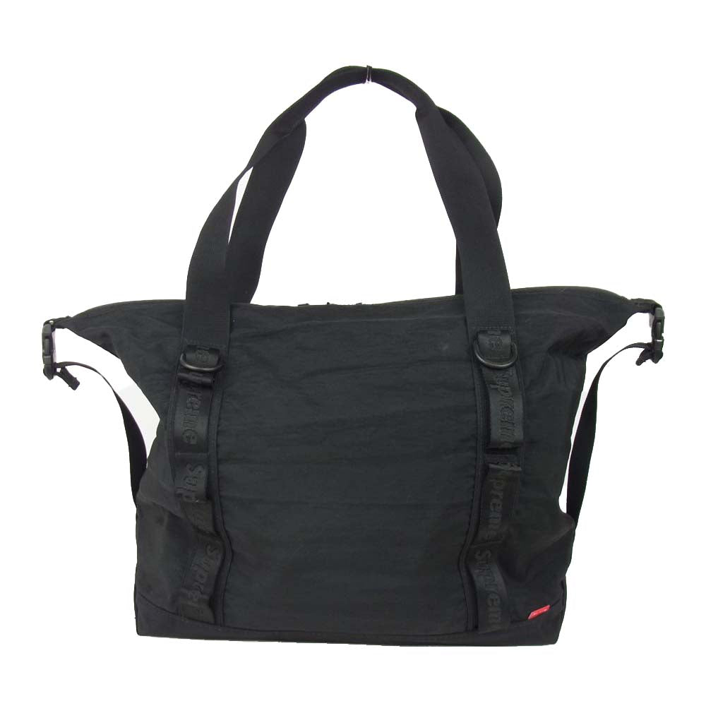 Supreme シュプリーム 20AW Zip Tote コーデュラ ナイロン ジップ トート バッグ  ブラック系【中古】