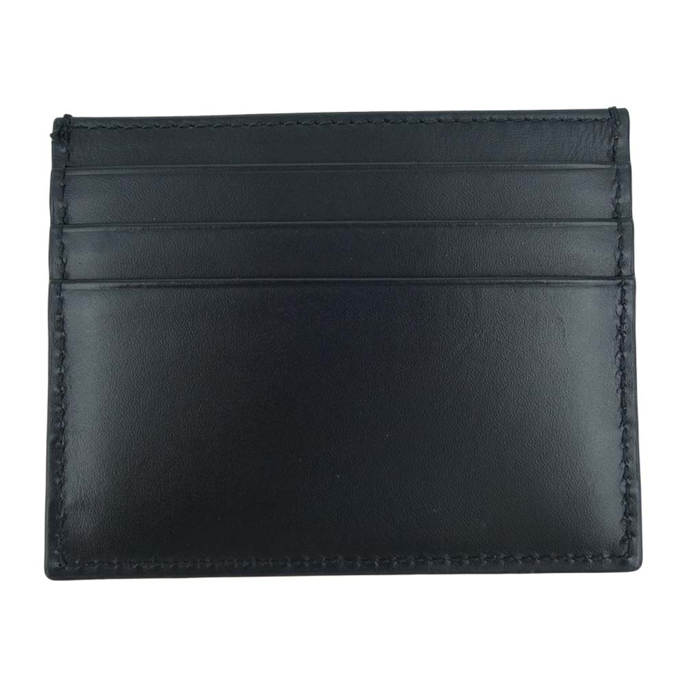 FENDI フェンディ 21SS 7M0164 Logo Card Holder ロゴ 型押し レザー カードケース ブラック系【美品】【中古】