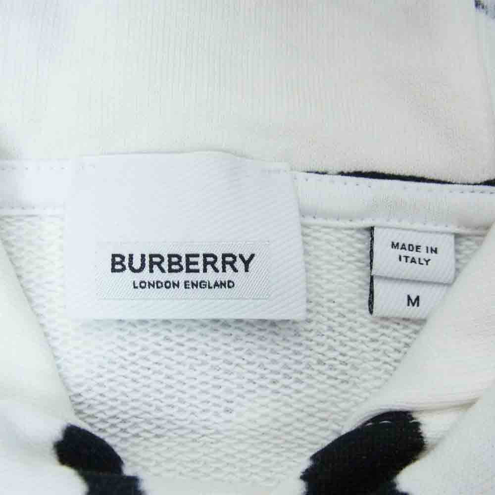 BURBERRY バーバリー 20AW 4563797 国内正規品 Abstract Print Hoodie プリント パーカー ホワイト系 M【中古】