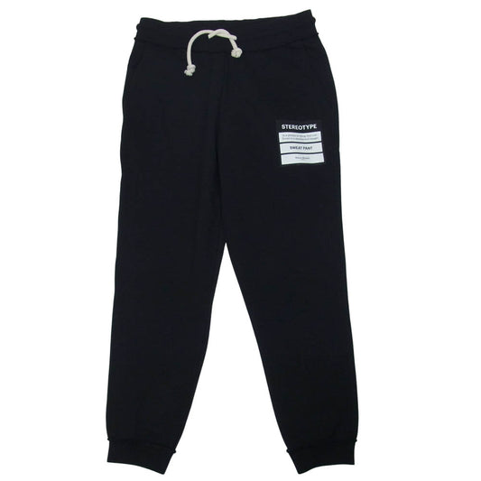 MAISON MARGIELA メゾンマルジェラ 20SS S50KA0515 14 STEREOTYPE ステレオタイプ スウェット パンツ ブラック ブラック系 46【新古品】【未使用】【中古】