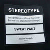 MAISON MARGIELA メゾンマルジェラ 20SS S50KA0515 14 STEREOTYPE ステレオタイプ スウェット パンツ ブラック ブラック系 46【新古品】【未使用】【中古】