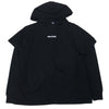OFF-WHITE オフホワイト 20AW 国内正規品 BARREL WORKER DOUBLE TEE HOODIE レイヤード Tシャツ パーカー ブラック ブラック系 XS【新古品】【未使用】【中古】