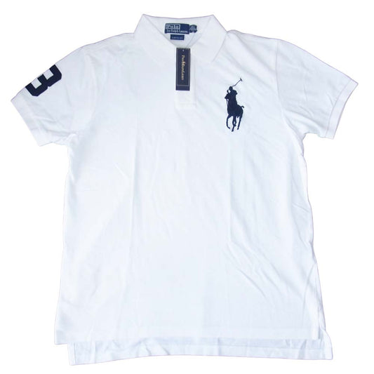 POLO RALPH LAUREN ポロ・ラルフローレン 4399639 半袖 ポロ シャツ ホワイト系 L【新古品】【未使用】【中古】
