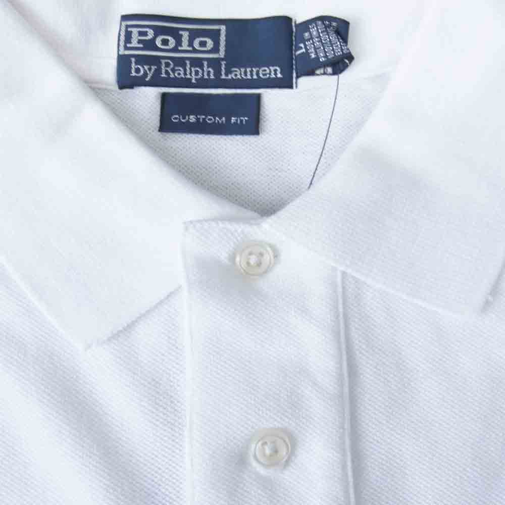 POLO RALPH LAUREN ポロ・ラルフローレン 4399639 半袖 ポロ シャツ ホワイト系 L【新古品】【未使用】【中古】